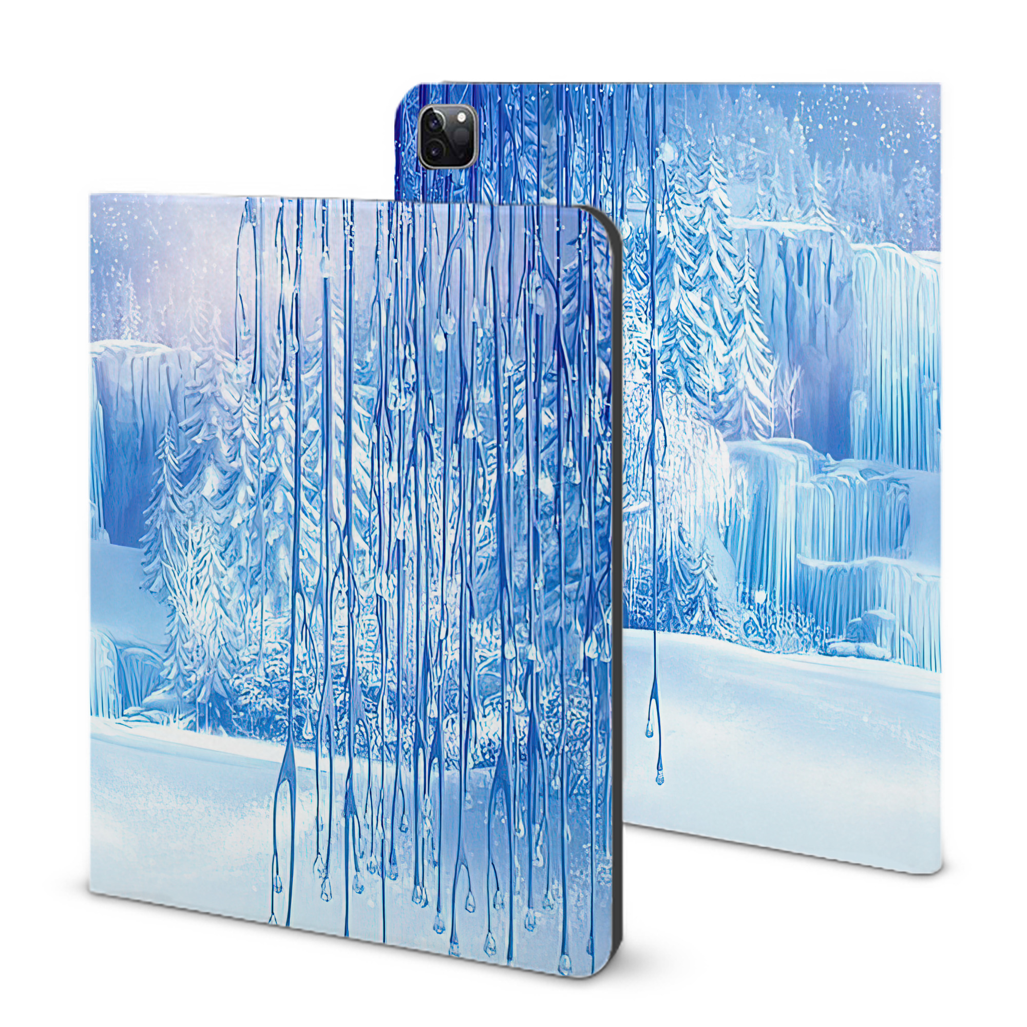 （画像用） アナと雪の女王 アンナ エルサ Frozen Anna Elsa IPad ケース ブック型 PUレザー TPU 耐衝撃 軽量 薄型 ペン収納なし 全面保護 IPad 各モデル対応